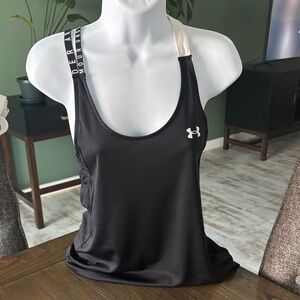 Under Armour Women's Black and White Tank Top